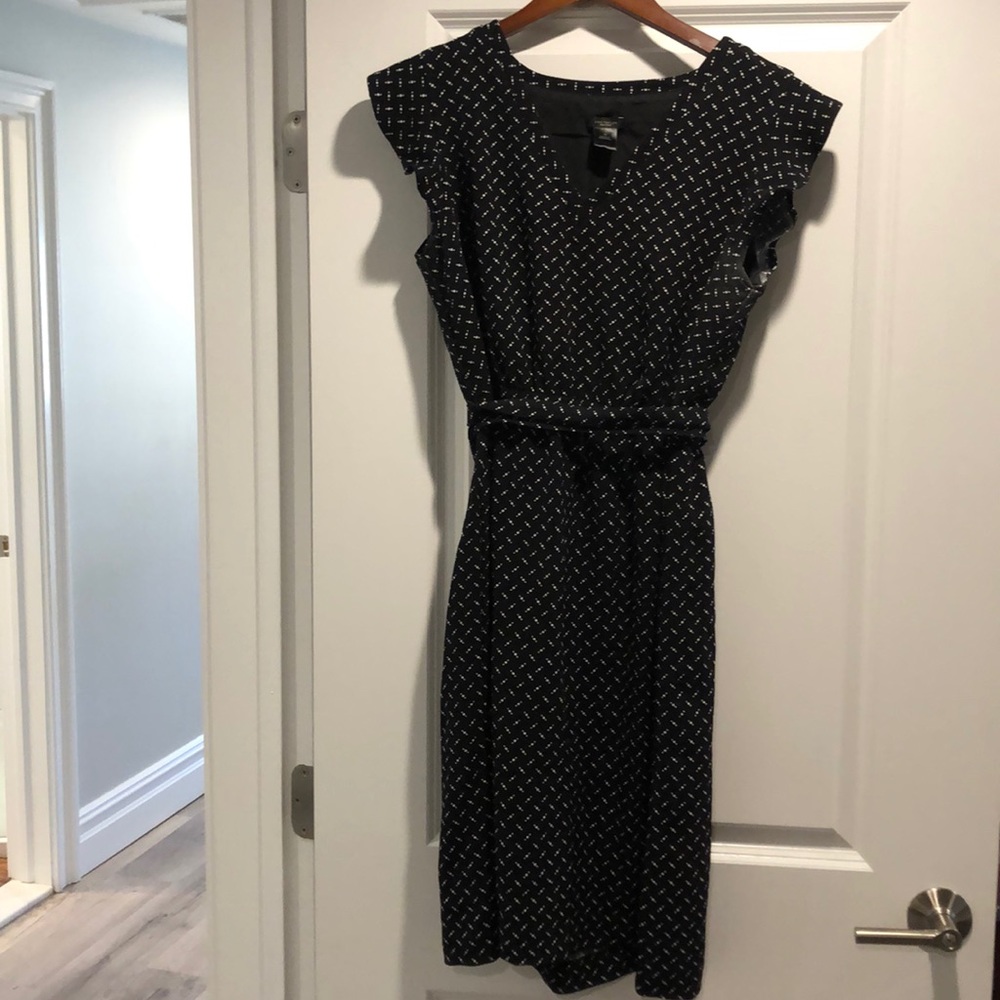 Black with White Dot ATF Work Dress